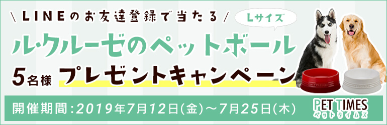 Lineのお友達登録で当たる! ル・クルーゼのペットボール プレゼントキャンペーン