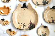 ネコザラ【Halloweeeeen(▲▽▲)セット商品/716zakka