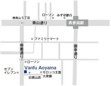 「Vanfu 青山店」MAP情報