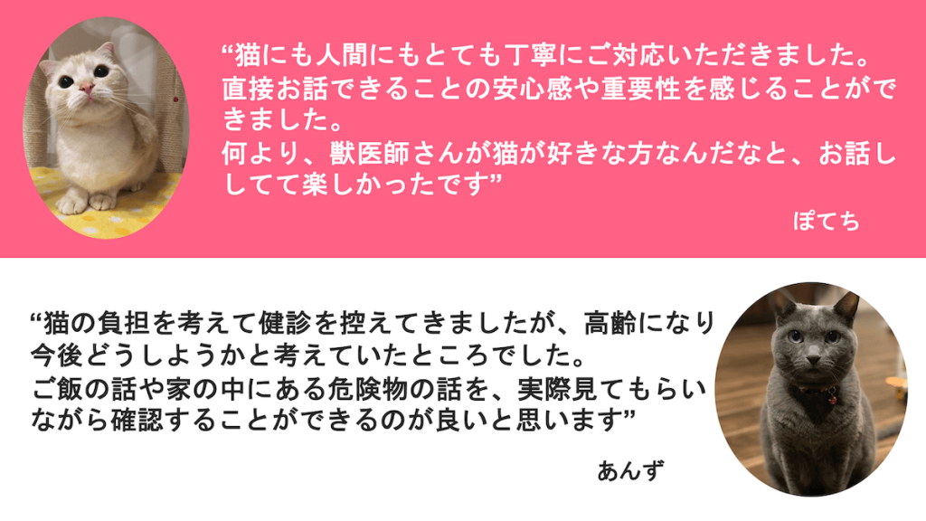 訪問健診をご利用いただいたユーザーさまの声01