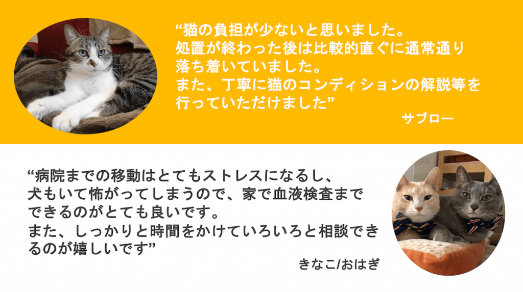 訪問健診をご利用いただいたユーザーさまの声02