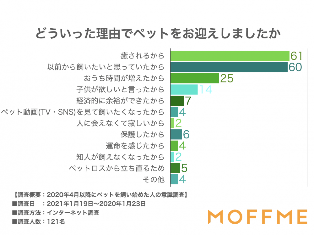 どういった理由でペットをお迎えしましたか