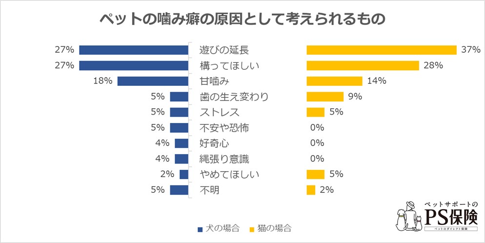 噛み癖の原因として考えられるもの